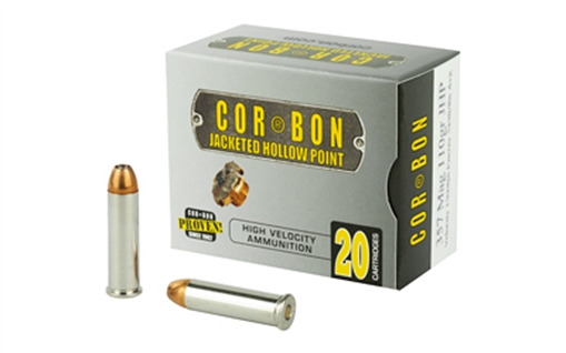 Picture of Corbon Ammo Self Defense, 357MAG, 110 Grain, Jacketed Hollow Point, 20 Round Box 357110 SD357110/20