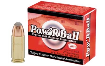 Picture of Corbon Ammo Pow'rBall, 9MM, Luger +P, 100 Grain, Polymer-Tipped, 20 Round Box PB9100 PB09100/20