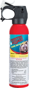 Picture of Counter Assault Bear Spray Capsaicin Range 32 ft-7 Seconds 8.10 oz 15067024