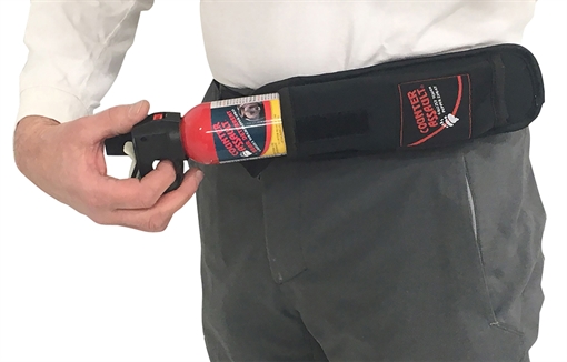 Picture of Counter Assault Bear Spray Belt/Chest Holster Black Nylon Swivel Clip 15067044