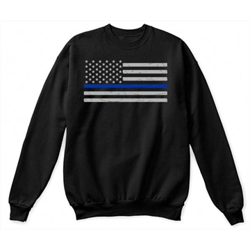 Picture of Thin Blue Line Crew Neck - Classic, Thin Blue Line TBL-CREW-CLASSIC-XXL