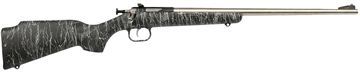Picture of Crickett Gen2 Youth 22 LR 1rd 16.13" Stainless Single Shot Barrel, Stainless Steel Receiver, Black w/White Webbing Fixed Synthetic Stock KSA2444