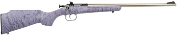 Picture of Crickett Gen2 Youth 22 LR 1rd 16.13" Stainless Single Shot Barrel, Stainless Steel Receiver, Purple w/Black Webbing Fixed Synthetic Stock KSA2445