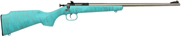 Picture of Crickett Gen2 Youth 22 LR 1rd 16.13" Stainless Single Shot Barrel, Stainless Steel Receiver, Blue w/Gold Webbing Fixed Synthetic Stock KSA2446