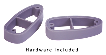 Picture of Crickett LOP Spacer Kit Purple Polymer Fits Crickett Synthetic Rifles, Kit Includes 2 3/4" Spacers, 2 Long & 2 Short Butt Plate Screws & Instruction Card KSA000012