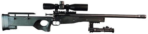 Picture of Keystone Sporting Arms Cricket Precision Rifle, Bolt Action Rifle, Single Shot, Compact, 22 LR, 16.125" Barrel, Blued Finish, Black Synthetic Stock, Adjustable Sights, Includes Bipod/Scope Mount/4X28 Combat Scope/Sun Shade, Right Hand KSA2159