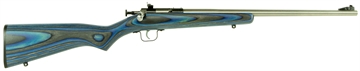 Picture of Crickett Youth 22 LR 1rd 16.12" Stainless Steel Barrel, Fixed Front/Adjustable Rear Peep Sights, Blue Laminate Stock w/11.5" LOP, Rebounding Firing Pin Safety KSA2223