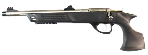 Picture of Crickett Adult Pistol 22 LR 1rd 10.50" Stainless Steel Threaded Barrel w/Cap, Williams Fire Sights, Integrated Picatinny Accessory Rail, Synthetic Grip, Rebounding Firing Pin Safety KSA696
