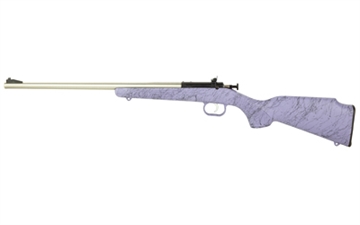 Picture of Keystone Sporting Arms Crickett, Bolt Action Rifle, Compact, 22 LR, 16.1" Barrel, Stainless Steel, Purple Stock, Single Shot KSA2445