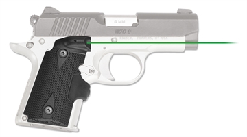 Picture of Crimson Trace Corporation Hi-Brite Laser Grip, Fits Kimber Micro 9, Rubber Wraparound, Green Laser, Black Finish, User Installed 01-5620-1 0156201