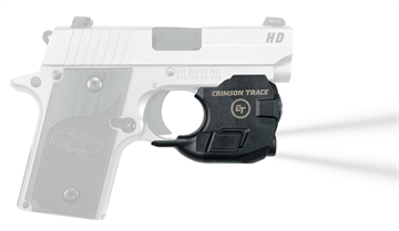 Picture of Crimson Trace LTG-776 For Sig Sauer P238 & P938 Lightguard Black Anodized 110 Lumens White LED Light 0183201