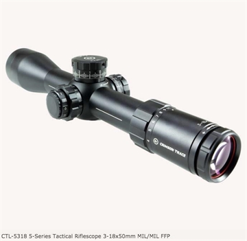 Picture of CRIMSON TRACE 5 SERIES TACTICAL RIFLESCOPE RED LED ILLUMINATED RETICLE 3-18X50MM FFP 01-00050 CTL-5318