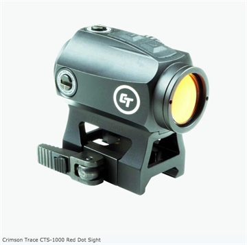 Picture of CRIMSON TRACE ELECTRONIC SIGHT RED LED ILLUMINATED RETICLE 2.0 MOA COMPACT RED DOT 01-8420 CTS-1000