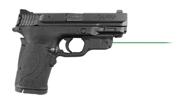 Picture of Crimson Trace Corporation LG-459G, Laserguard, White Light/Green laser, Fits S&W M&P 9EZ, M&P 380EZ,And M&P 22 Compact, Matte Finish, Black 01-9880-1 0198801