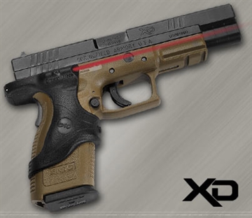 Picture of Crimson Trace 01-2070-1 LG-446 Lasergrips Black Red Laser Springfield Armory XD9/XD40 0120701
