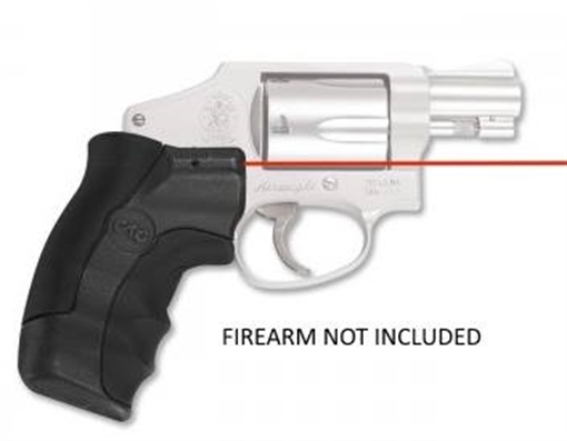 Picture of Crimson Trace Corporation Hi-Brite LaserGrip, Fits S&W J Round Butt, Rubber Wraparound, Red Laser 01-4600-1 LG-350