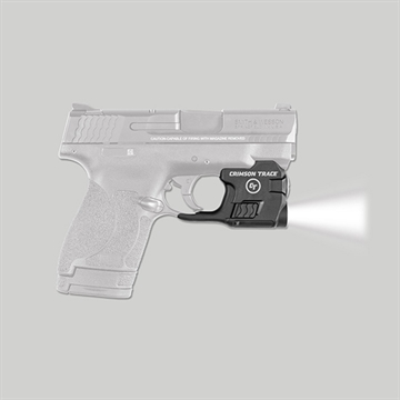 Picture of Crimson Trace LTG-770 For Smith & Wesson M&P Shield/Shield Plus/Shield M2.0 Lightguard Black Anodized 110 Lumens White LED Light 0182501