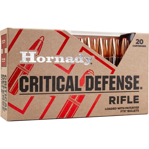 Picture of Hornady Critical Defense 223Rem 55gr Flex Tip eXpanding 20 Per Box/10 Case 80270