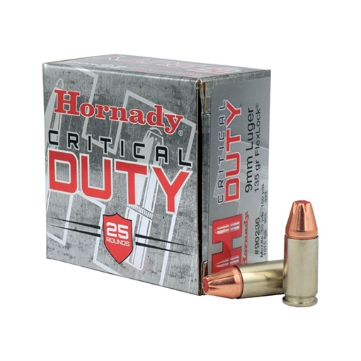 Picture of Hornady Critical Duty 9mmLuger 135gr Hornady FlexLock 25 Per Box/10 Case 90236
