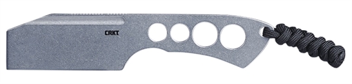 Picture of CRKT Razel Chisel 2" Fixed Plain Stonewashed 8Cr13MoV SS Blade/Silver Skeletonized Stainless Steel Handle Includes Cord Fob/Sheath 2130