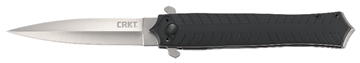 Picture of CRKT Xolotl 3.64" Folding Spear Point Plain Satin 4116 Stainless Steel Blade/Black G10 Handle Includes Pocket Clip 2265