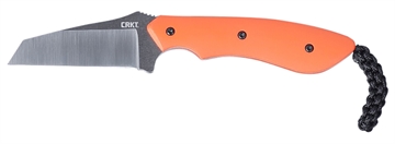 Picture of CRKT S.P.I.T. 2.29" Fixed Plain Satin Stonewashed 8Cr13MoV SS Blade/Orange G10 Handle Includes Sheath 2399
