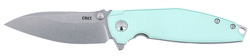 Picture of CRKT Ibis EDC 3.09" Folding Drop Point Plain Stonewashed 14C28N Steel Blade, Blue G10/SS Handle 2560