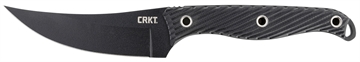 Picture of CRKT Clever Girl 4.60" Fixed Plain Black Powder Coated SK-5 Steel Blade/ Black G10 Handle Includes Sheath 2709