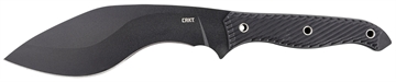 Picture of CRKT Clever Girl Kukri 7.75" Fixed Plain Black Powder Coated SK-5 Steel Blade/Black G10 Handle Includes Belt Clip/Lanyard 2710