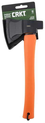 Picture of CRKT Chogan 3.16" Blade 1055 Carbon Steel Blade Orange GRN Handle 13.19" Long Axe w/Hammer 2727