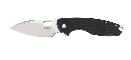 Picture of CRKT Pilar III 2.97" Folding Spear Point Plain Satin 8Cr13MoV SS Blade/ G10 Black/SS Handle Includes Pocket Clip 5317