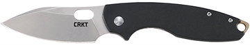 Picture of CRKT Pilar III 2.97" Folding Plain Stonewashed D2 Steel Blade, Black Textured G10 Handle 5317D2