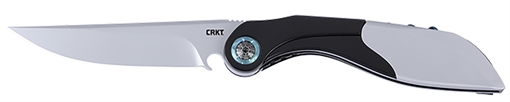 Picture of CRKT Nucleus 3.19" Folding Plain Bead Blasted 12C27 Sandvik Blade, Black/Red G10/SS Handle 5702