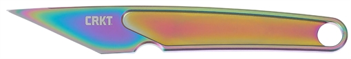 Picture of CRKT 7065P HangTi  1.06" Fixed Plain Iridescent TiCN Titanium Blade & Handle 794023005646