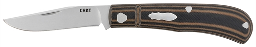 Picture of CRKT Venandi 3.14" Folding Clip Point Plain Bead Blasted 8Cr13MoV SS Blade/Black/Brown G10 Handle 7100