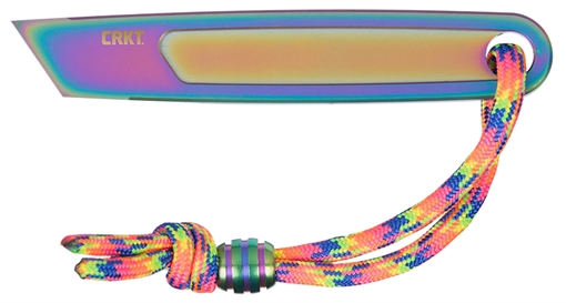 Picture of CRKT 9920P HangPry Utility 0.36" Plain Iridescent TiCN Titanium Handle 794023992007