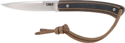 Picture of Columbia River Knife & Tool BIWA, 3.02" Fixed Blade, Plain Edge, 8Cr13MoV Steel Blade, Satin Finish, G10 Handle, Thermoplastic Sheath 2382