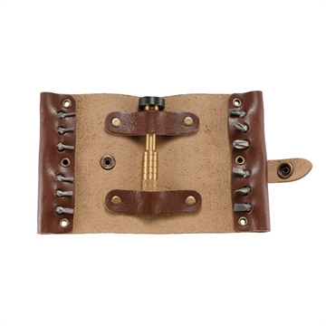 Picture of CRKT Hex Bit Driver Leather Tool Roll 9911