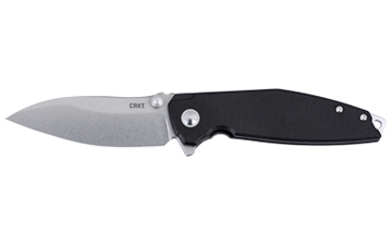 Picture of Columbia River Knife & Tool Ibis, Folding Knife, 3.09" Drop Point Blade, D2 Blade Steel, 7.25" Overall Length, Stone Wash Finish, Silver, Black G10 Handle, Liner Lock 79402306 2540