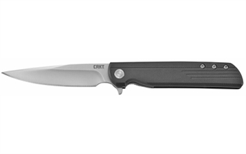 Picture of Columbia River Knife & Tool LCK +, 3.33" Folding Knife w/ Liner Lock, Plain Edge, 8Cr13MoV Steel Blade, Satin Finish, Glass-Reinforced Nylon Handle, Assisted Opening w/ IKBS 3801