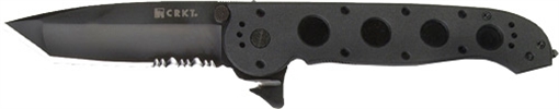 Picture of CRKT Tanto Flipper Knife (3.75" Black Serr) M16-14ZLEK