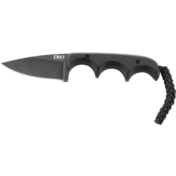 Picture of CRKT Minimalist Black Fixed Knife 2-1/8" Drop Point Blade Black 2384KC