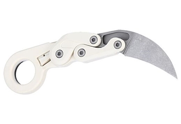 Picture of Columbia River Knife & Tool Provoke, Folding Knife, 2.47" Hawkbill Blade, AUS 8 Blade Steel, 7.19" Overall Length, Stonewash Finish, Silver, Sand Grivory Handle, Liner Lock 4041S