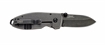 Picture of Columbia River Knife & Tool Squid Black Stonewash, 2.16" 8Cr13MoV Blade, Folding Knife, Plain Edge, Black Stonewashed Finish, Stainless Steel Handle 2490KS