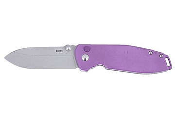 Picture of CRKT SQUID XM 2.9" FINE EDGE VIOLET/SS BUTTON LOCK D2 2495P