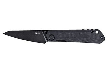 Picture of Columbia River Knife & Tool Straight, Folding Knife, 2.60" Wharncliffe Blade, D2 Blade Steel, 6.08" Overall Length, Oxide Finish, Black, Black G10 Handle, Frame Lock 79402306 2670