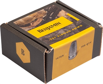 Picture of Benjamin Flat Point Airgun Bullet .357 Cal 147 gr 100/ct B357147