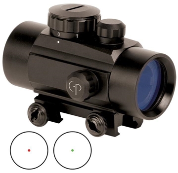 Picture of Crosman Center Point Red/Green Dot with Integral Picatinny Mount - 1x30mm 3 MOA - Matte 72601