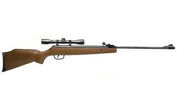 Picture of Crosman Optimus, .177 Pellet, Brown Wood Stock, Break Barrel, w/4x32 Scope, Single Shot, 1200 Feet Per Second CO1K77X