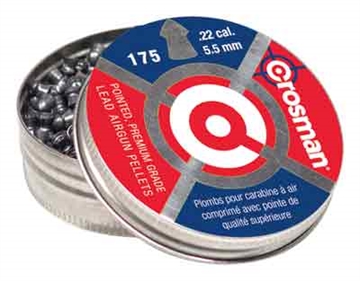 Picture of Crosman Premier Pointed 22 Lead Pointed Hunting Pellet 175/Tin P022